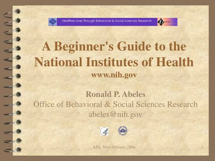 a beginner s guide to the national institutes of health www nih gov