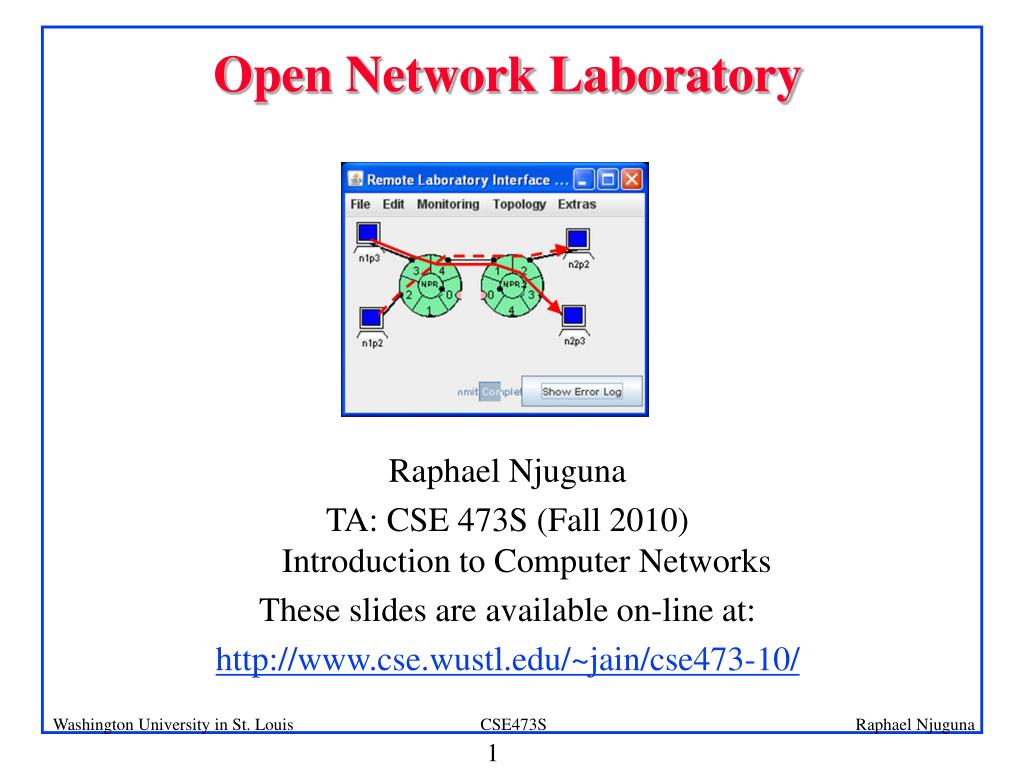 PPT - Open Network Laboratory PowerPoint Presentation, free download ...