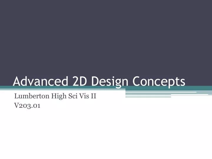 advanced 2d design concepts