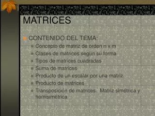 matrices