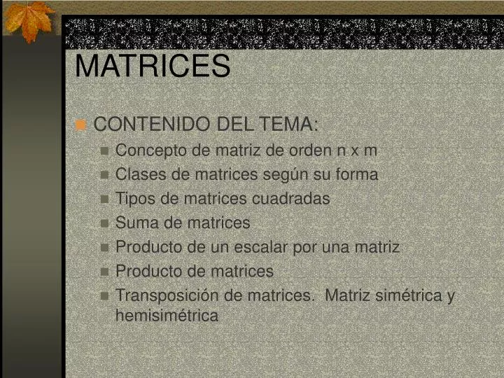 matrices