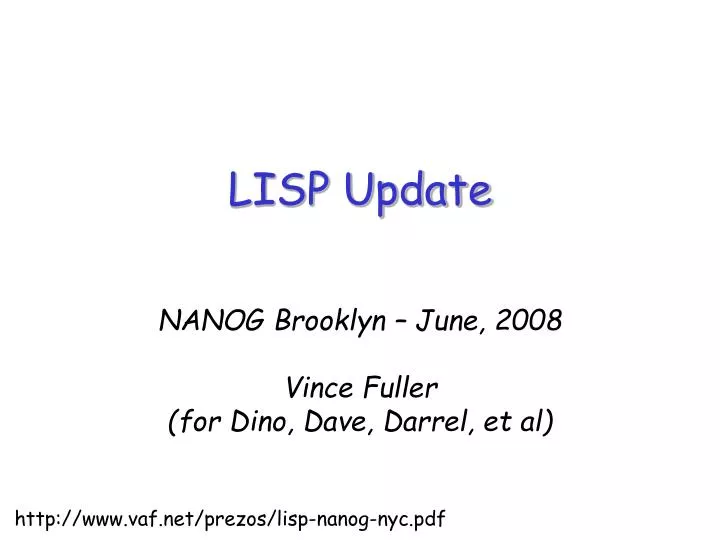 lisp update