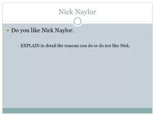 Nick Naylor