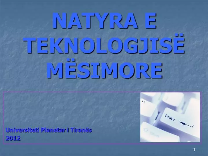 natyra e teknologjis m simore