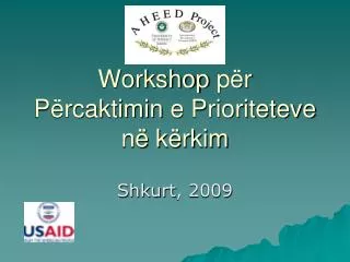 workshop p r p rcaktimin e prioriteteve n k rkim