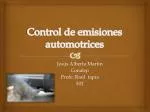 Control de emisiones automotrices - slide 1