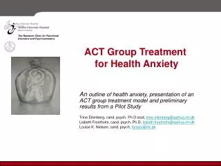 ACT Group Treatment for Health Anxiety