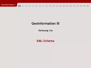 geoinformation iii