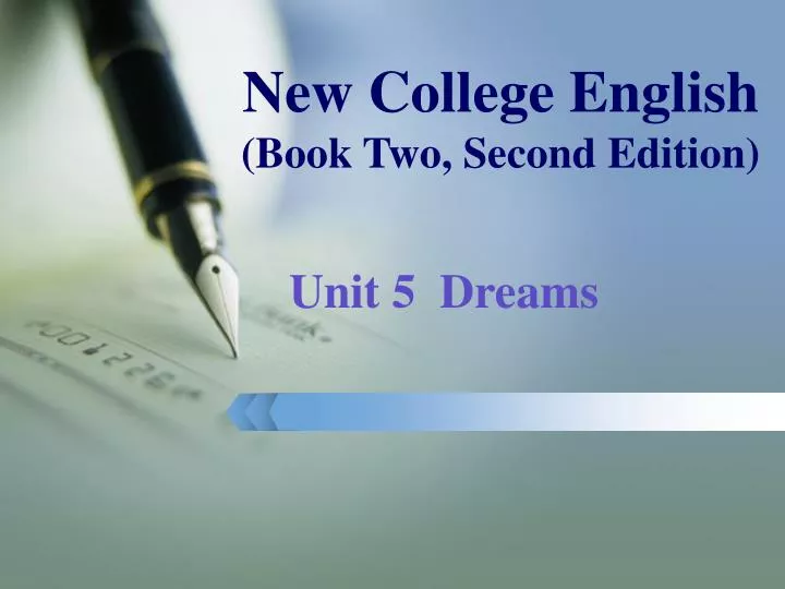 new college english book two second edition