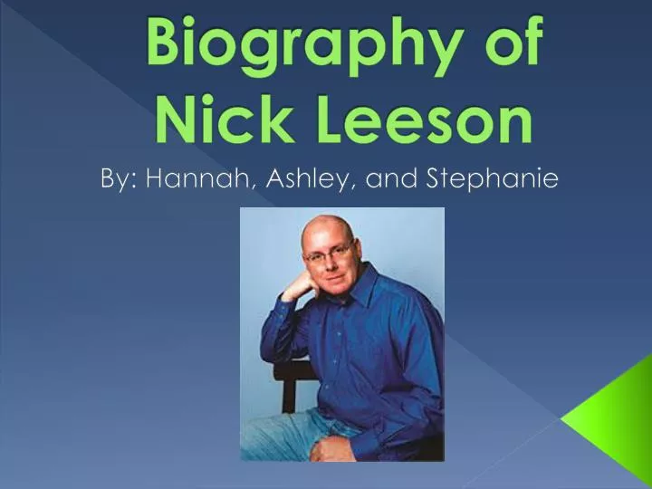 biography of nick leeson