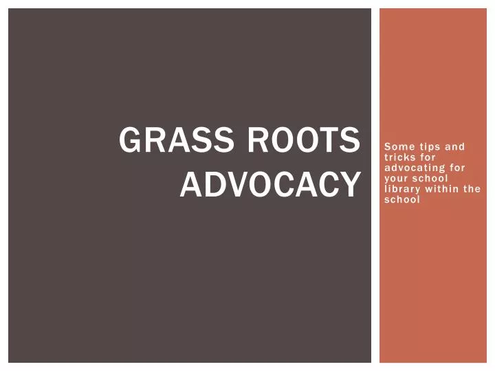 grass roots advocacy
