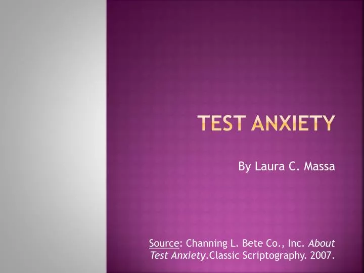 test anxiety