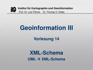 geoinformation iii