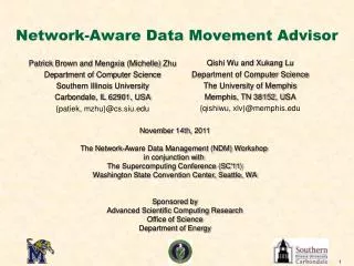 Network-Aware Data Movement Advisor