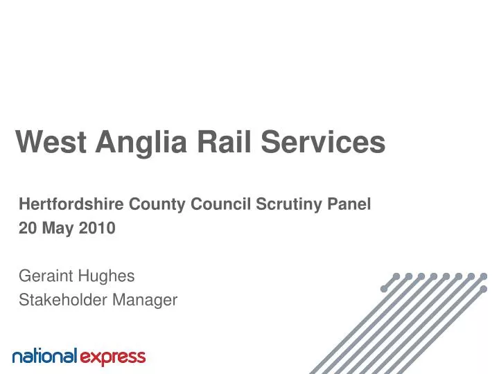 west anglia rail services