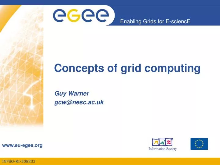 concepts of grid computing
