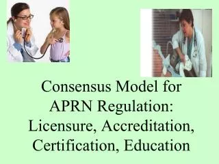 Consensus Model for APRN Regulation: Licensure, Accreditation, Certification, Education