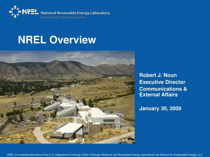 nrel overview