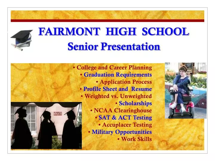 fairmont high school senior presentation