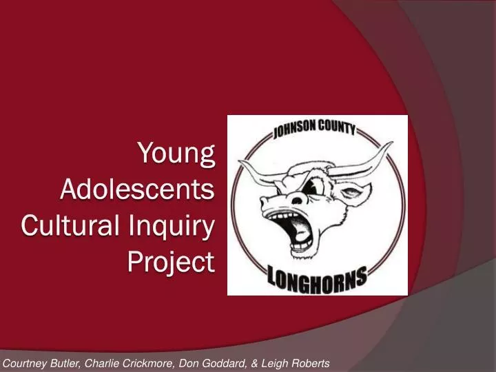 young adolescents cultural inquiry project