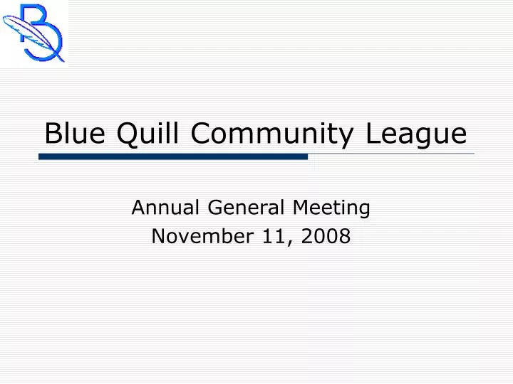 blue quill community league