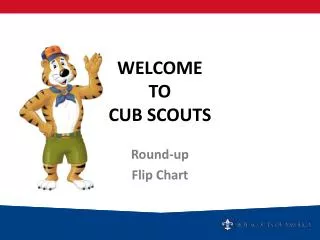 WELCOME TO CUB SCOUTS