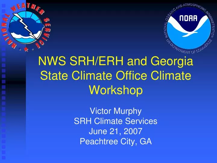 nws srh erh and georgia state climate office climate workshop