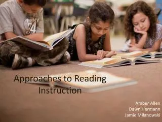 Approaches to Reading Instruction