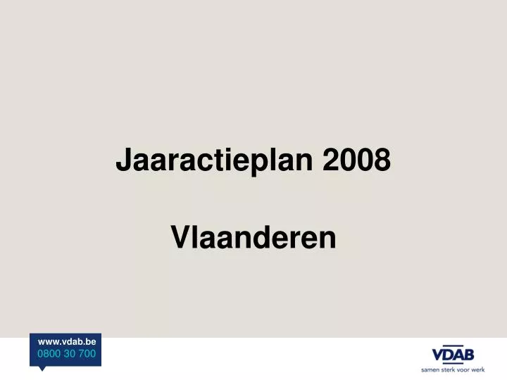 jaaractieplan 2008