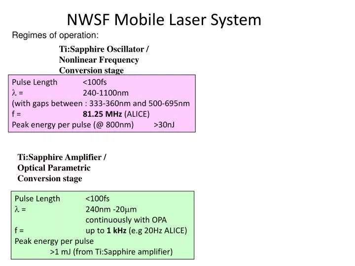 nwsf mobile laser system