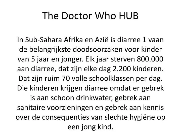 the doctor who hub