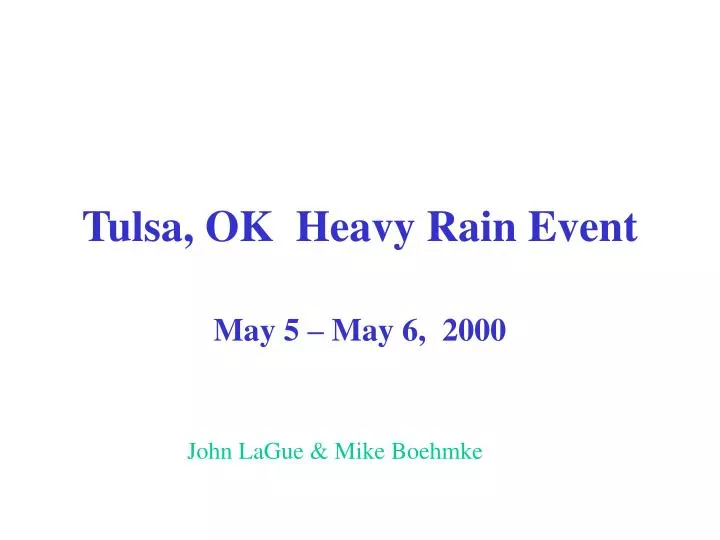 tulsa ok heavy rain event