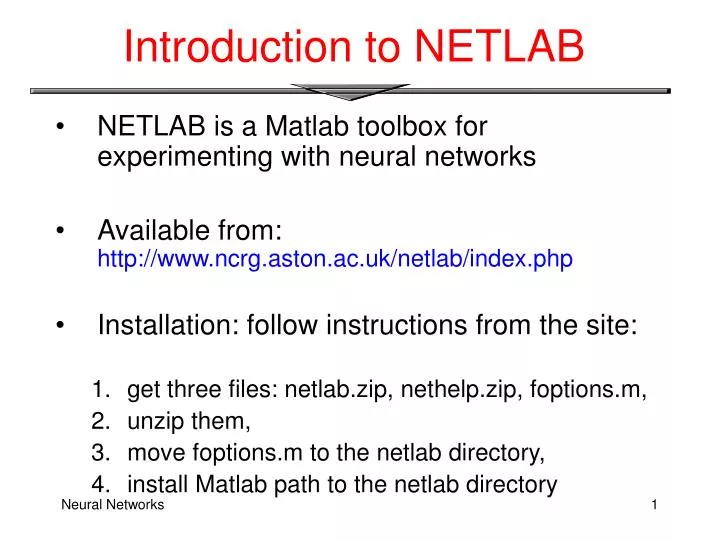 introduction to netlab