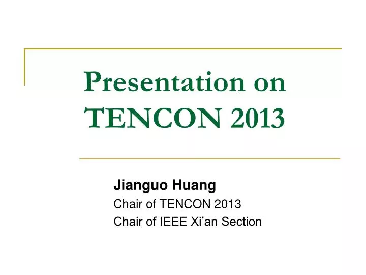 presentation on tencon 2013