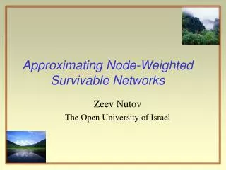 Approximating Node-Weighted Survivable Networks
