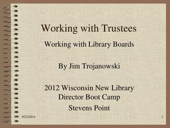 working with trustees