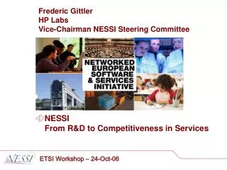 NESSI 		From R&amp;D to Competitiveness in Services