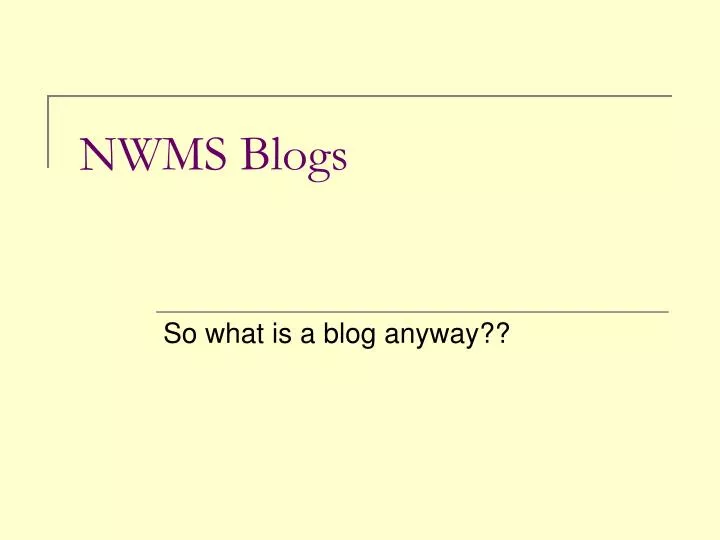 nwms blogs