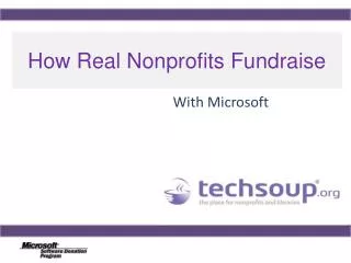 How Real Nonprofits Fundraise