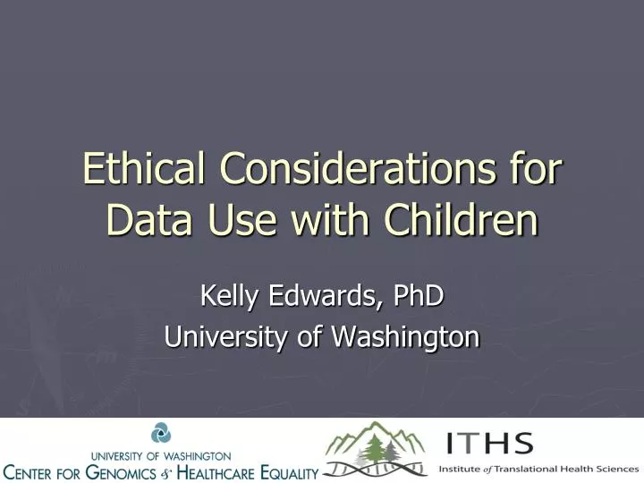 ethical considerations for data use with children