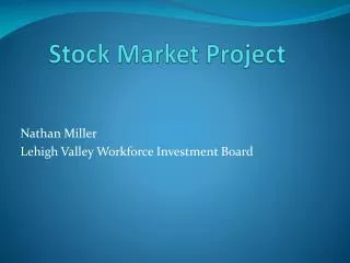 stock market project