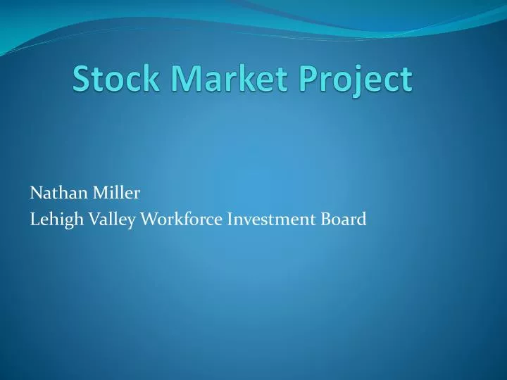 stock market project
