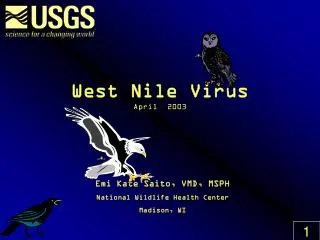 West Nile Virus April 2003