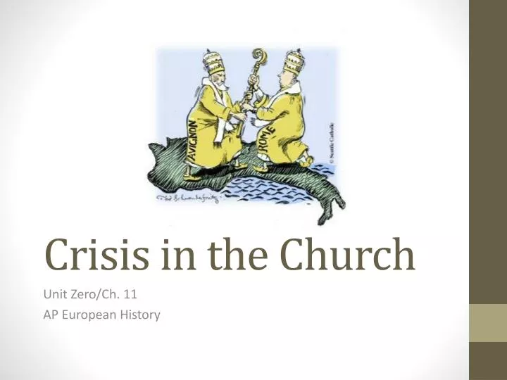 crisis in the church