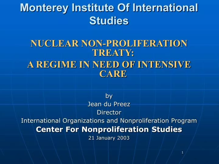 monterey institute of international studies