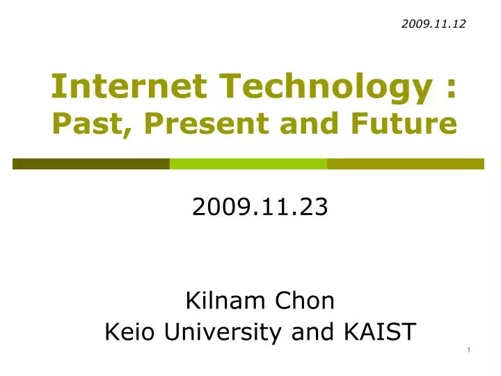 internet technology past present and future
