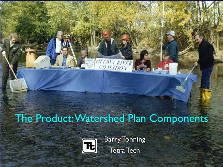 the product watershed plan components