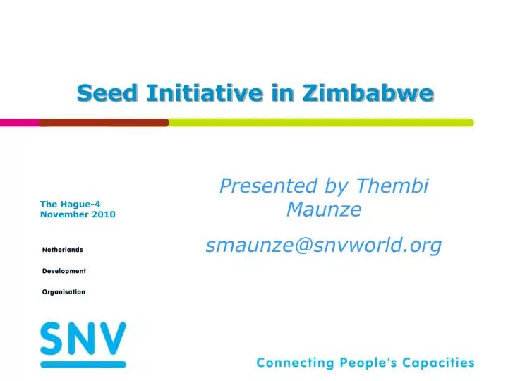 seed initiative in zimbabwe