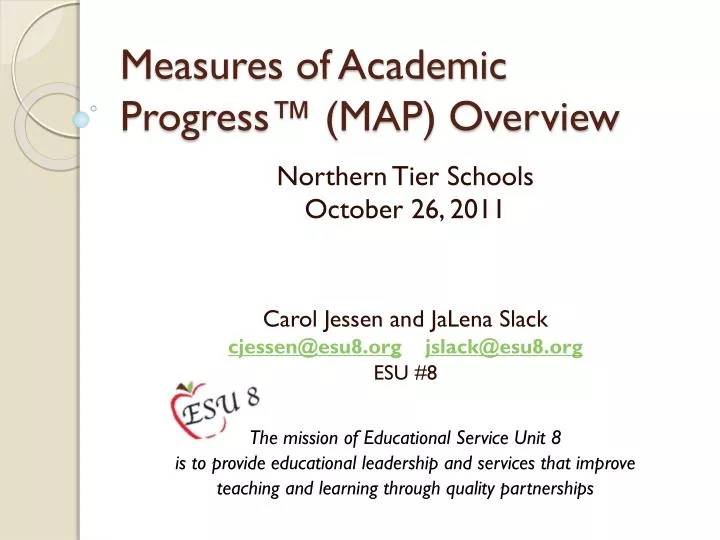 measures of academic progress map overview