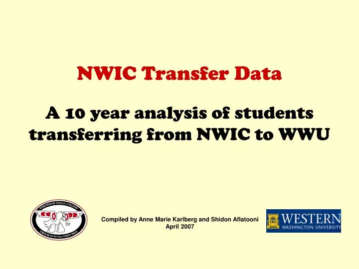 nwic transfer data a 10 year analysis of students transferring from nwic to wwu